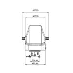 Asiento para tractor Trac II con apoya brazos - Imagen 4