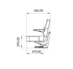 Asiento tractor antiguo Trac I con apoya brazos - Imagen 6