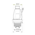 Silla conductor Novaro neumatica con cinturon - Imagen 4