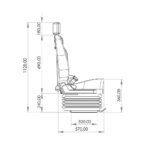 Silla conductor Novaro neumatica con cinturon - Imagen 5