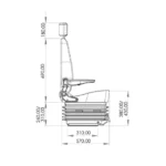 Butaca colectivo Fenix III con apoyabrazos - Imagen 4