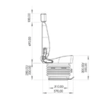 Butaca hidraulica para camion Fenix III - Imagen 5